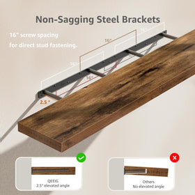QEEIG invisible bracket design adds farmhouse charm while securing items