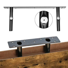 QEEIG rustic brown shelves enhance small bathrooms with organization.