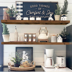 QEEIG kitchen display shelves organize counters while keeping essentials accessible.