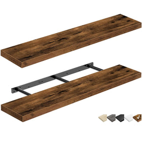 QEEIG floating shelves wall display long above-desk storage with sturdy support.