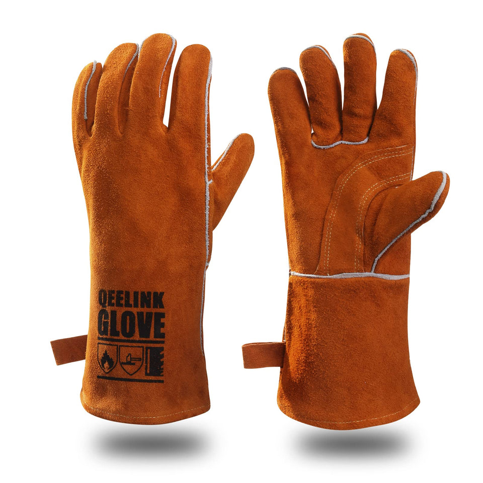 QeeLink welding gloves show heat-insulation for welding protection and safety