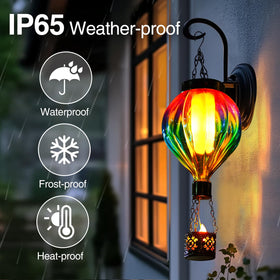 QeemTaco 18-inch lantern with chain enhances patio decor.