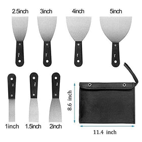 QEES stainless steel putty knives resist rust for easy cleanup