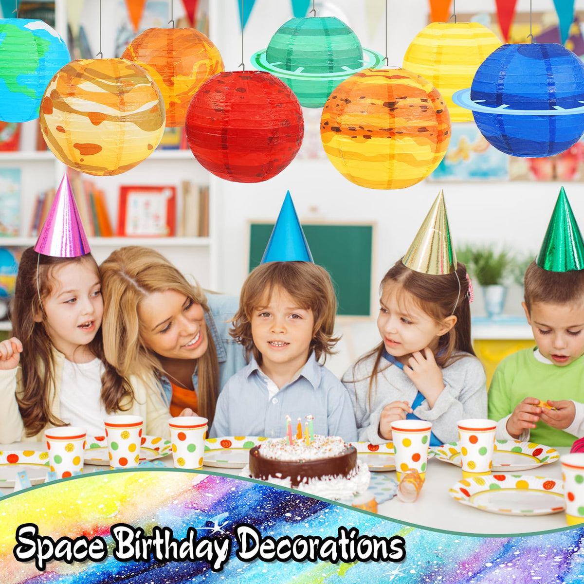 Qenk Space Planet Jupiter Lantern for bold galaxy centerpieces and STEM-themed events.