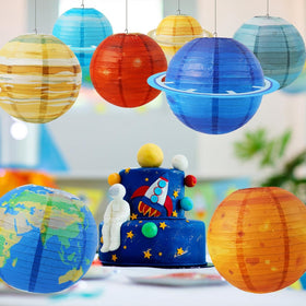 Qenk Space Lantern Uranus – unique outer space accents for classrooms and parties
