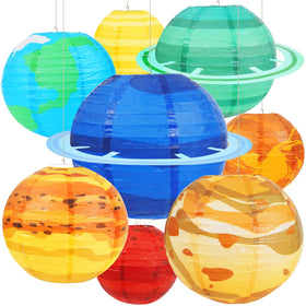 Qenk Space Planet Mercury Lantern for vibrant space party décor and classroom exploration.