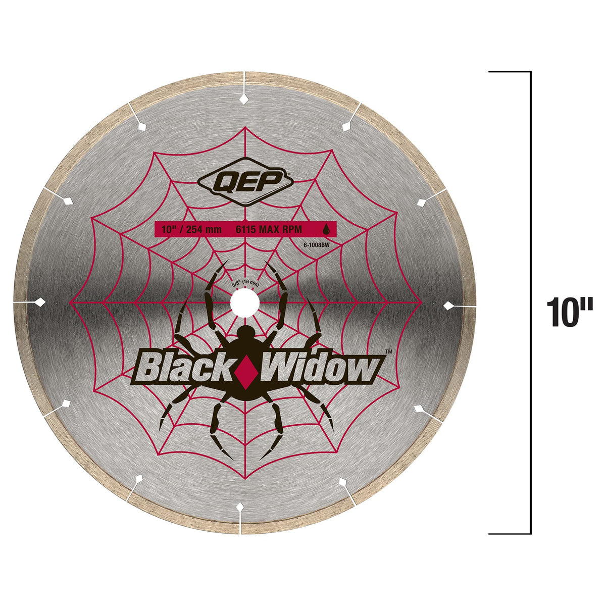 QEP Black Widow blade micro-segments cooling design reduces wobble