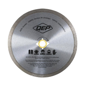 QEP wet-cut ceramic tile blade delivering clean edges with minimal chipping.