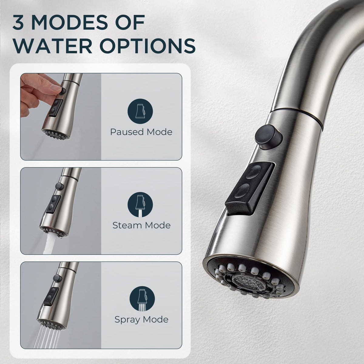 QFN 1- or 3-hole installation simplifies remodels