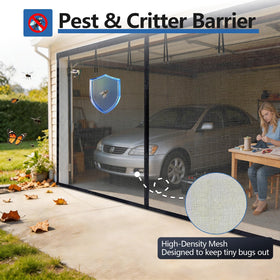 Q-Hillstar breathable mesh lets fresh air and light into the garage