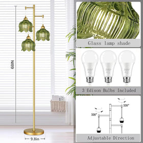 QIYIZM mid-century green shade creates a striking room focal point