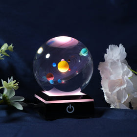 Qianwei crystal ball used as a stylish desk centerpiece