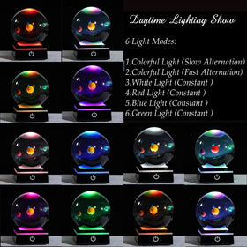 Qianwei LED light base illuminating the crystal ball with multiple colors