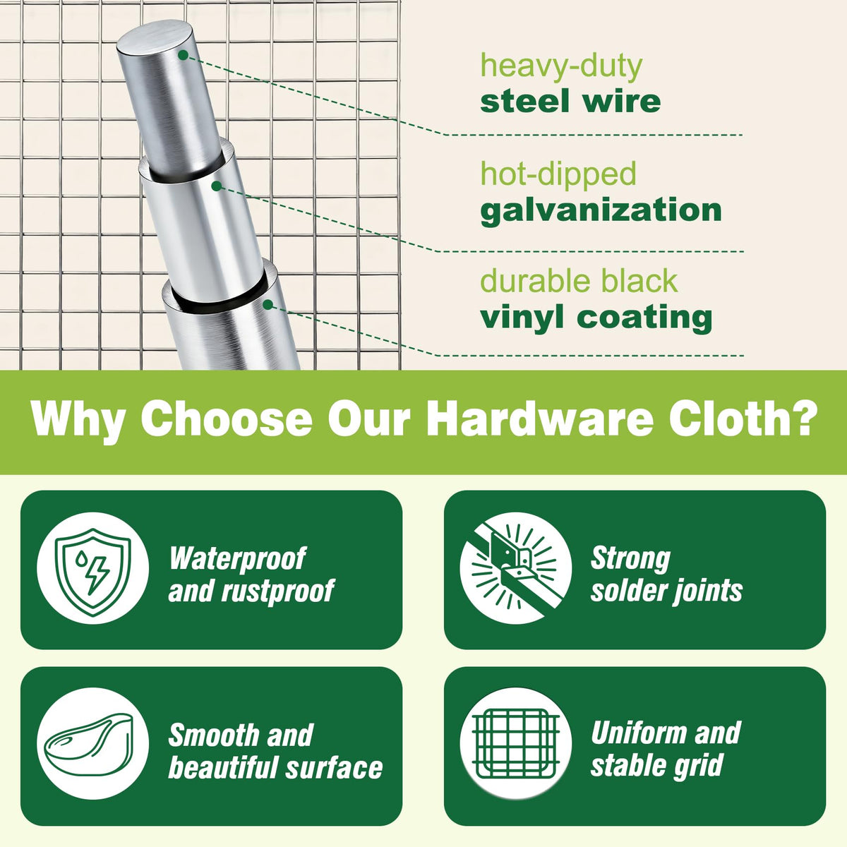 QIAOKAIYAN easy-to-cut mesh suitable for custom shapes and DIY projects.