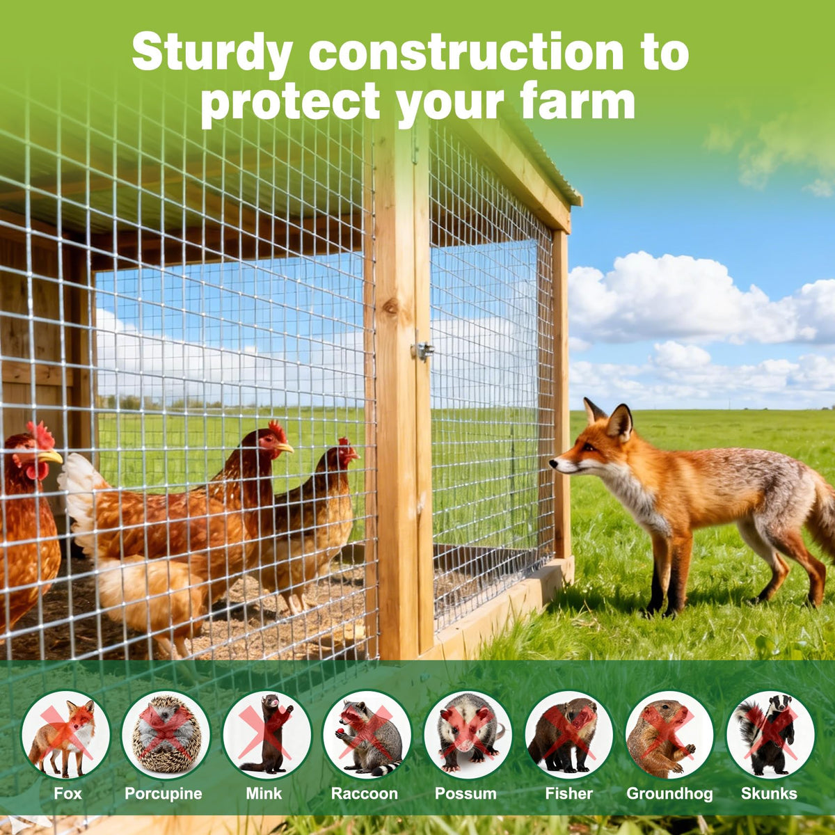 QIAOKAIYAN versatile mesh for DIY outdoor projects and barrier solutions.