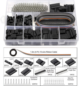 Qibaok 760pcs JST-XH 2.54mm connectors for versatile wiring.