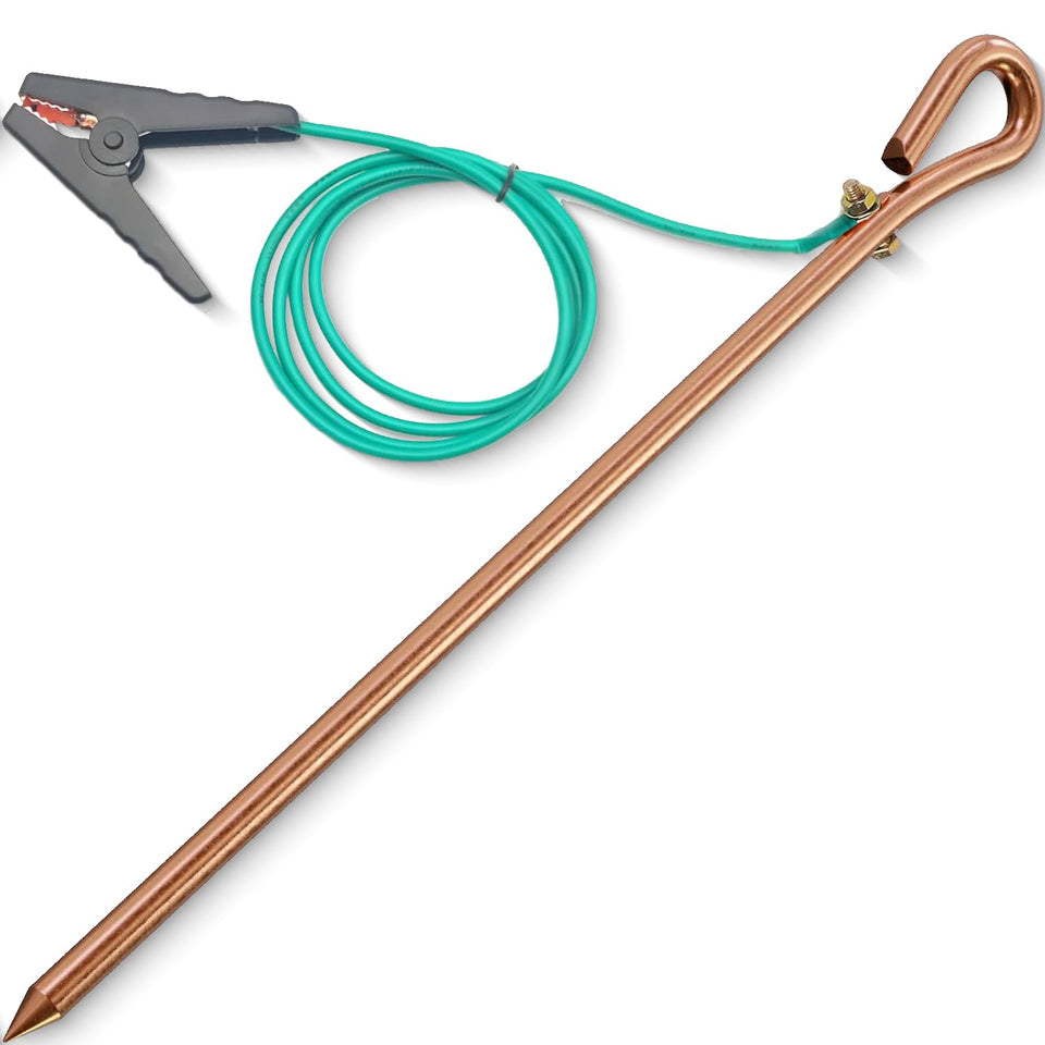 Qidarusxl grounding rod with easy-drive tip for quick ground penetration.