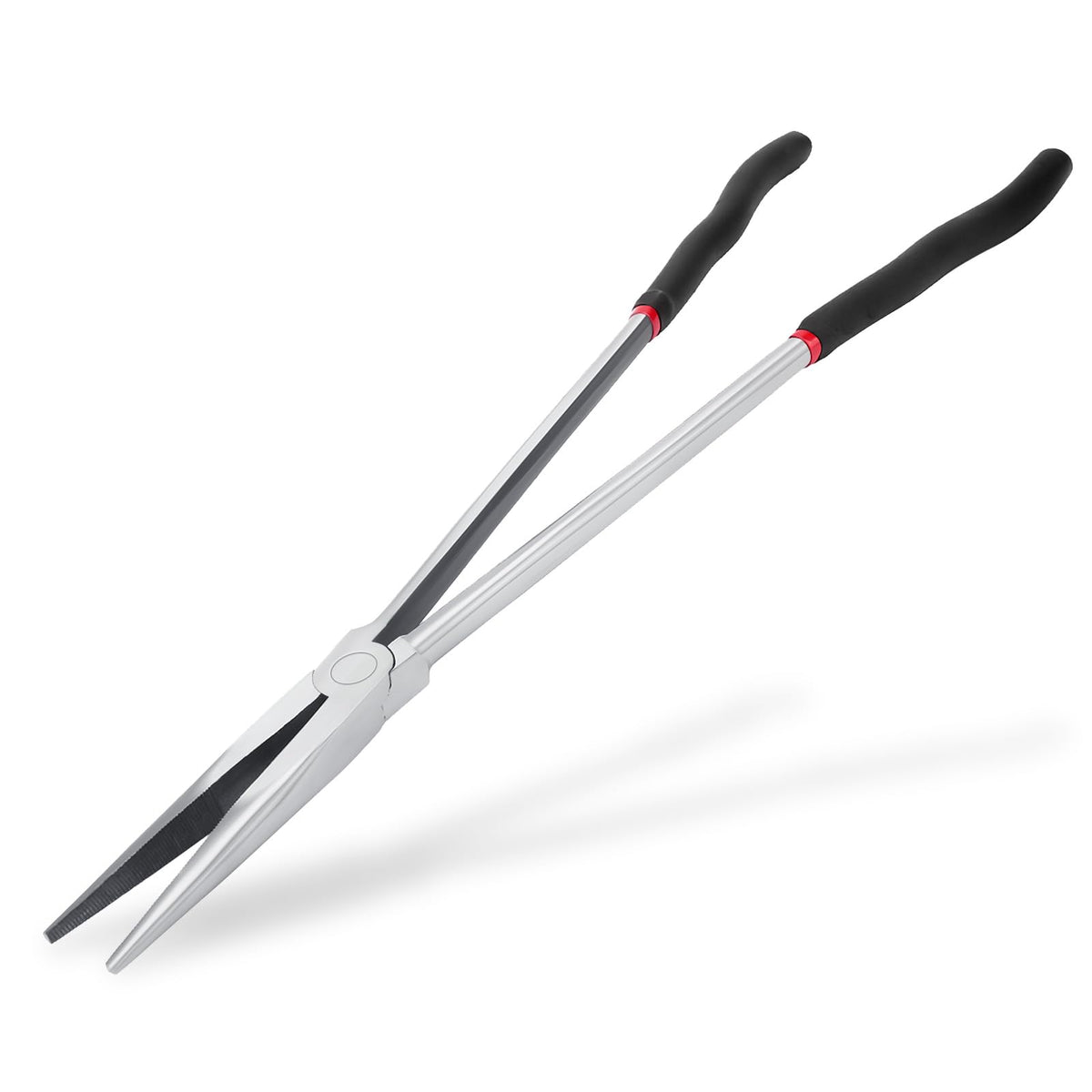 Qiilu 16in needle nose pliers reaching tight spaces with precision grip