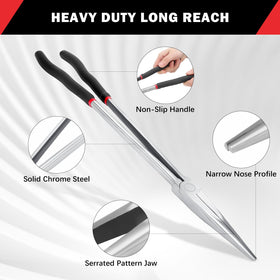 Qiilu pliers ergonomic non-slip handle for comfortable use