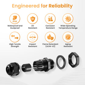 QILIPSU easy-installation gland simplifies professional or DIY setups.