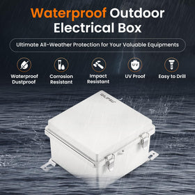 QILIPSU hinged grey cover enables easy access and sealing.