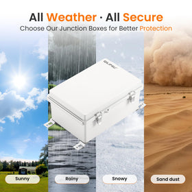 QILIPSU IP67 waterproof enclosure shields components from dust and water intrusion.