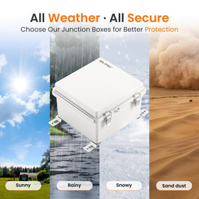 QILIPSU outdoor enclosure suitable for CCTV, routers, and POE devices.