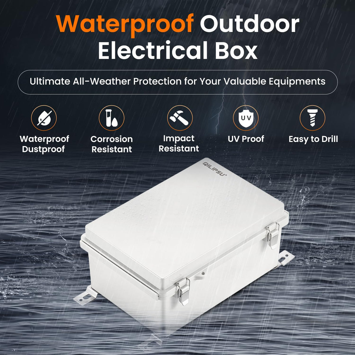 QILIPSU outdoor enclosure with mounting plate for quick installation
