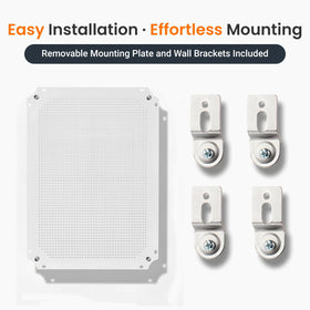 QILIPSU weatherproof enclosure with wall brackets and secure mounting