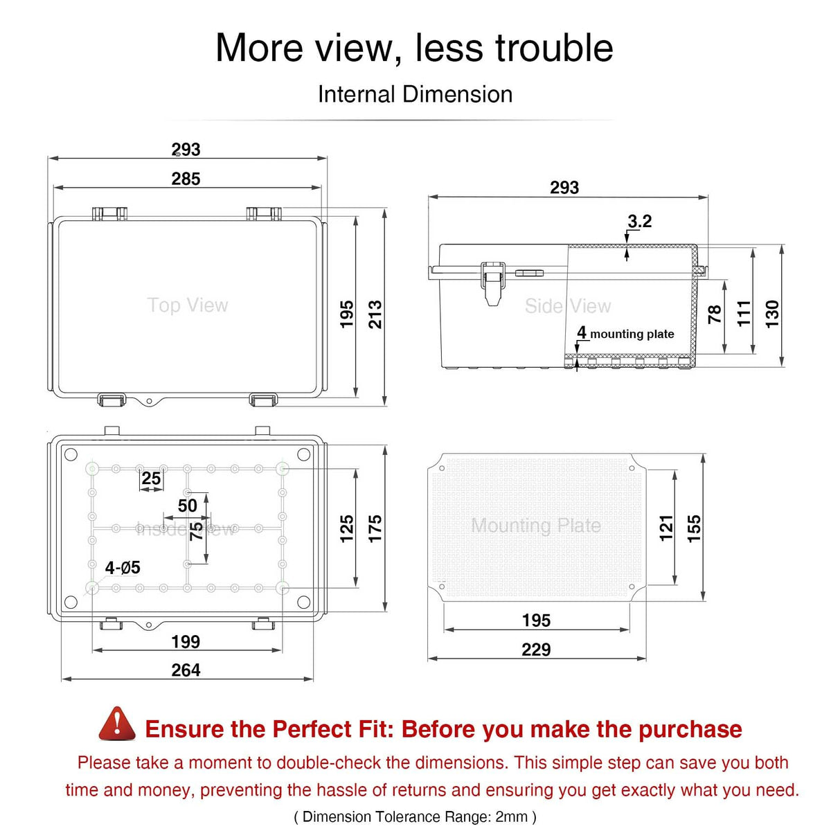 QILIPSU weatherproof project box suitable for outdoor lighting and networking devices.
