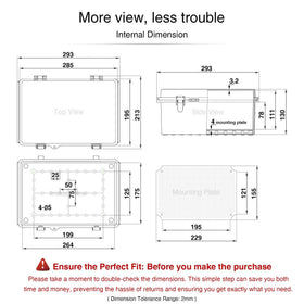QILIPSU weatherproof project box suitable for outdoor lighting and networking devices.