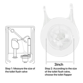 QILIYINI pack of two flappers for quick replacement
