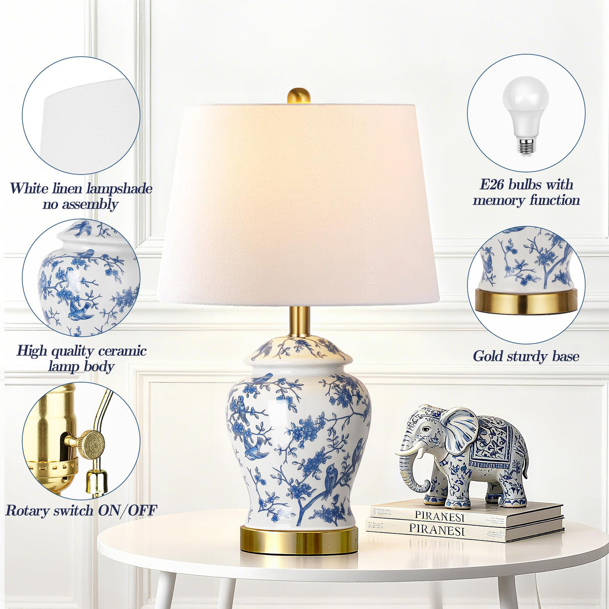 QiMH two-pack set offers coordinated lighting for bedrooms or entryways