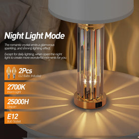 QiMH lamps feature dual USB A+C ports for bedside charging