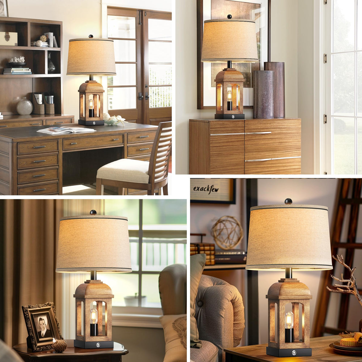 QiMH anti-slip base keeps the lamp stable on desks or nightstands.