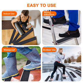 Qingluan anti-slip tape featuring 80-grit aluminum oxide for strong friction.