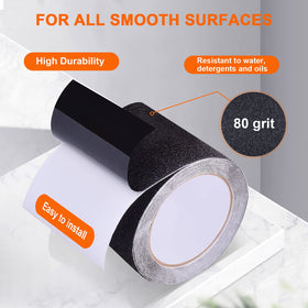 Qingluan anti-slip tape on stairs with heavy-duty adhesion for long-lasting grip.