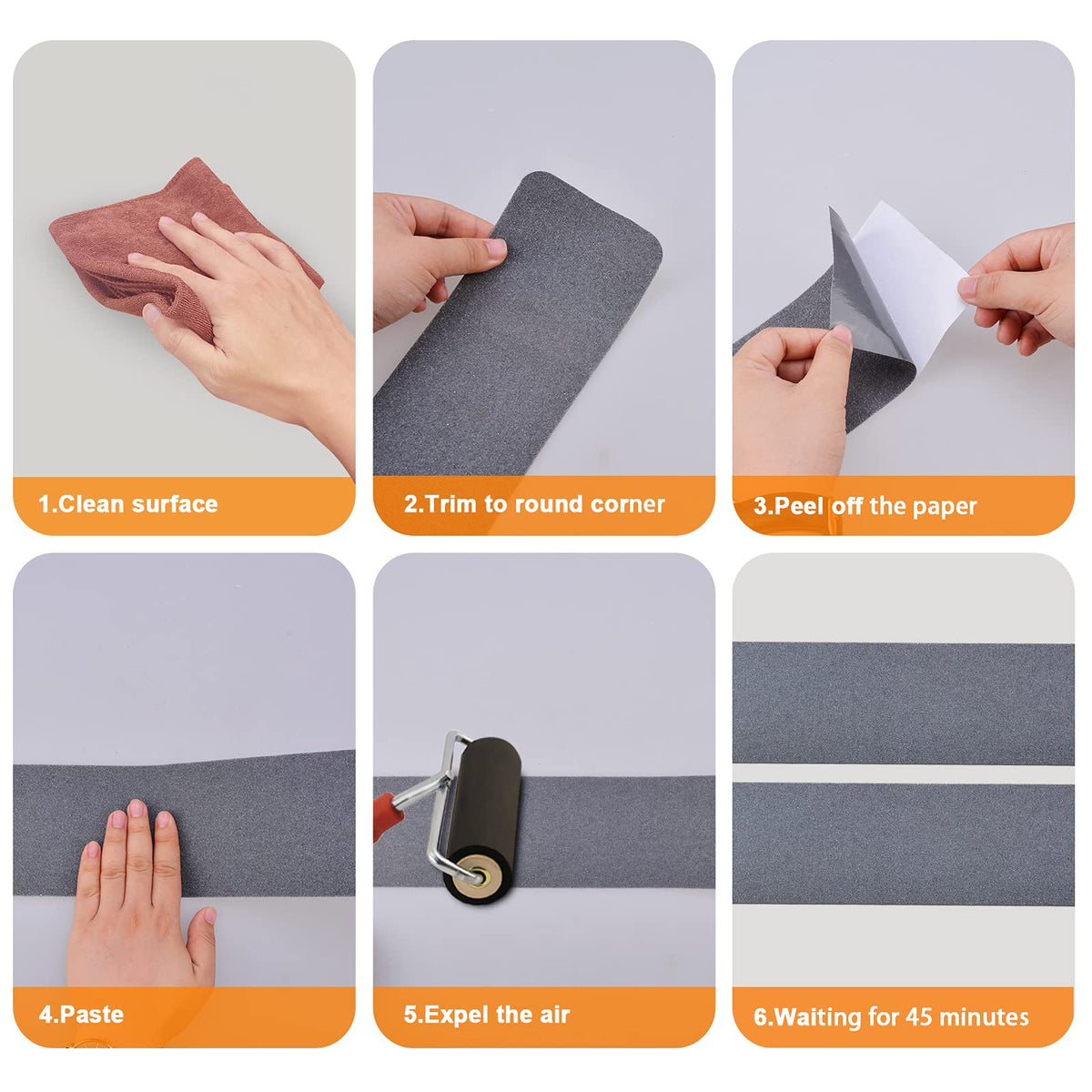 Qingluan grip tape across ramps and showers adds non-slip safety.