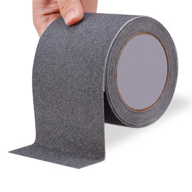 Qingluan grip tape on outdoor stairs provides weather-ready anti-slip traction.