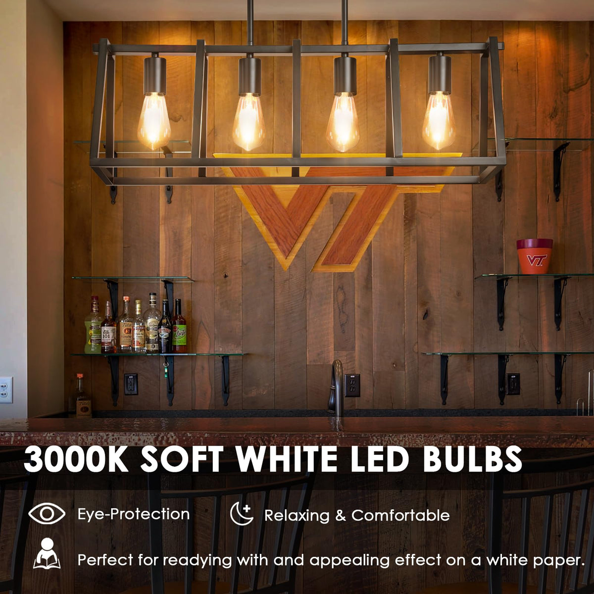 Qingmiao 3000K soft white glow for cozy living spaces.