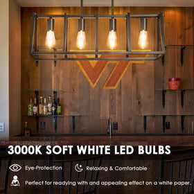 Qingmiao 3000K soft white glow for cozy living spaces.
