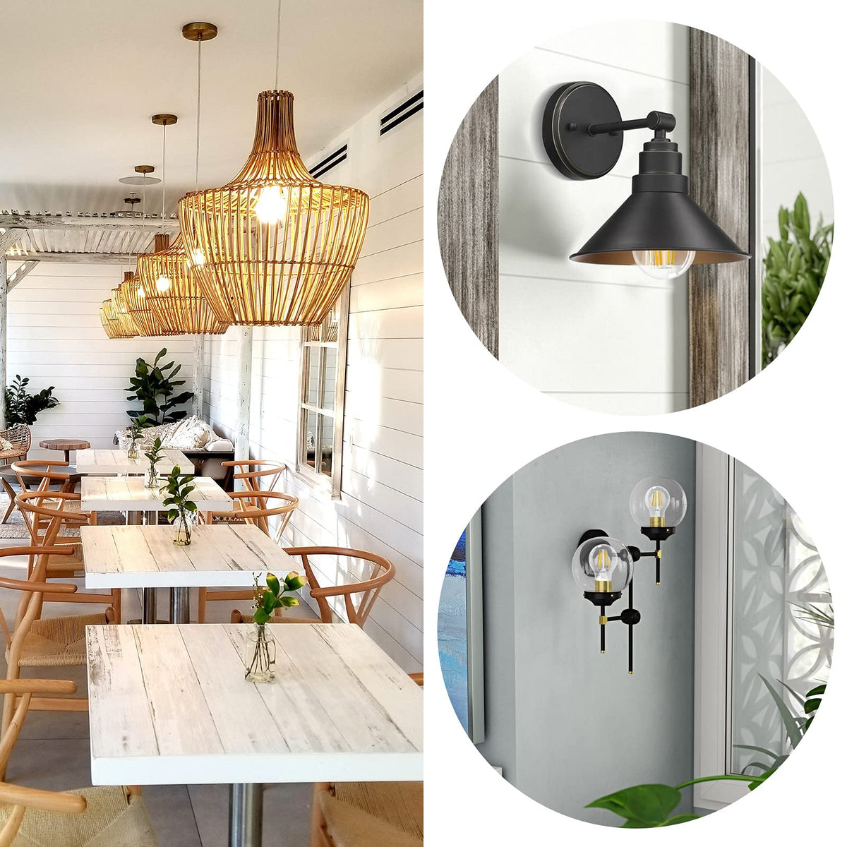 Qingmiao antique glass LED filament enhances cafes and lounges.