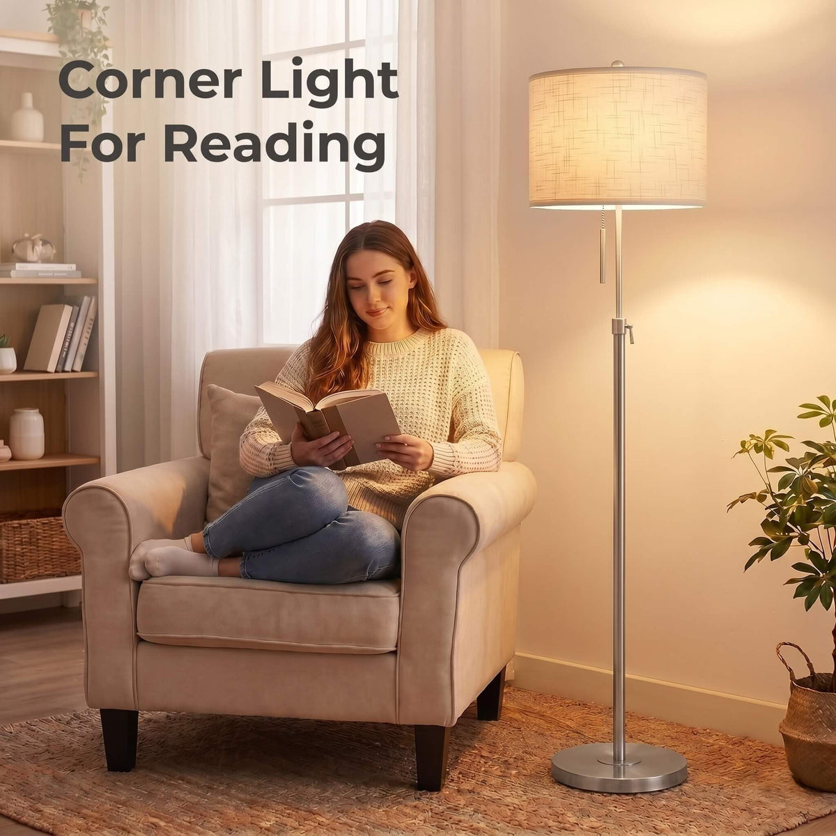 Qingmiao energy-efficient LED bulb delivers soft warm light.