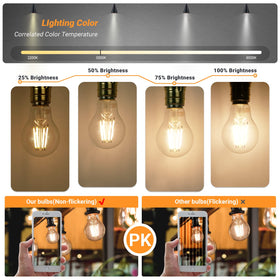 Qingmiao Edison filament bulb adds vintage charm with modern efficiency.