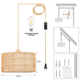 Qingmiao pendant light brightens entryways and stairwells with style.