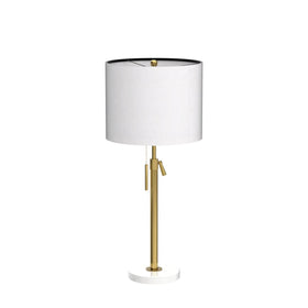 Qingmiao Gold table lamps dimmed for cozy mood