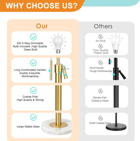 Qingmiao Gold table lamps gift-ready presentation
