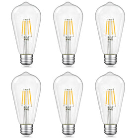 Qingmiao six-pack bulbs for long-lasting decorative lighting at home.