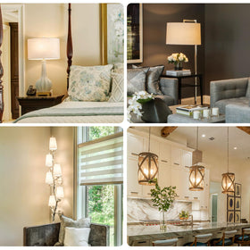 Qingmiao vintage clear glass bulb enhances chandeliers and sconces.