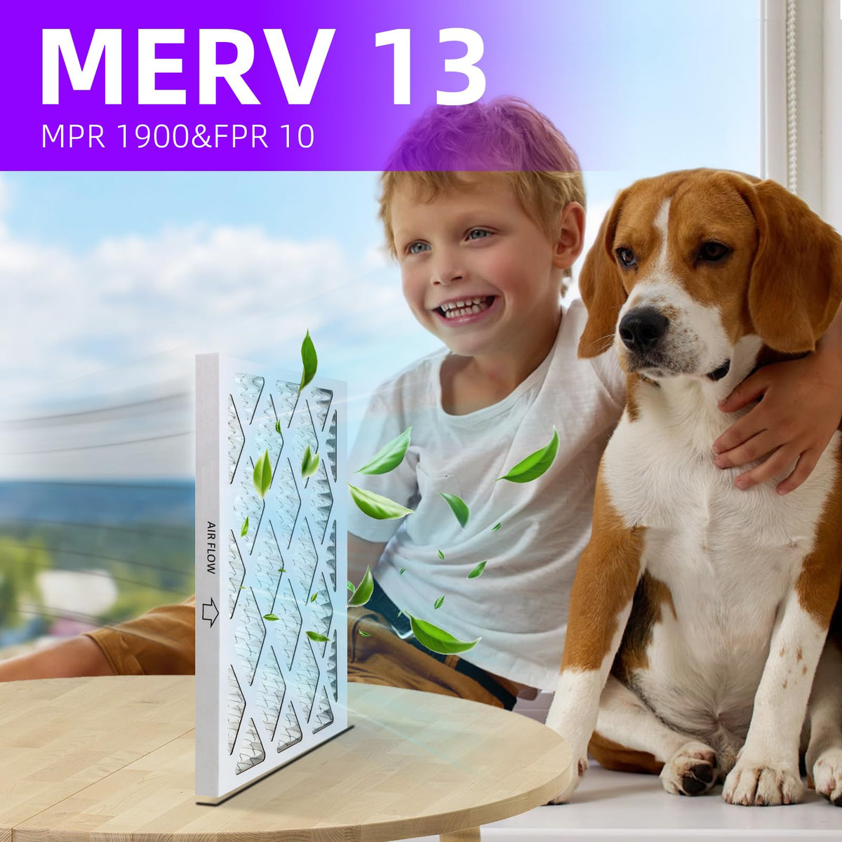 Qingzhug 20x20x1 pleated media closeup highlights synthetic electrostatic filter media.